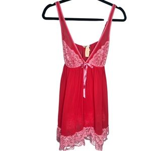 NWT Size M Victoria's Secret Red Babydoll lingerie sleepwear